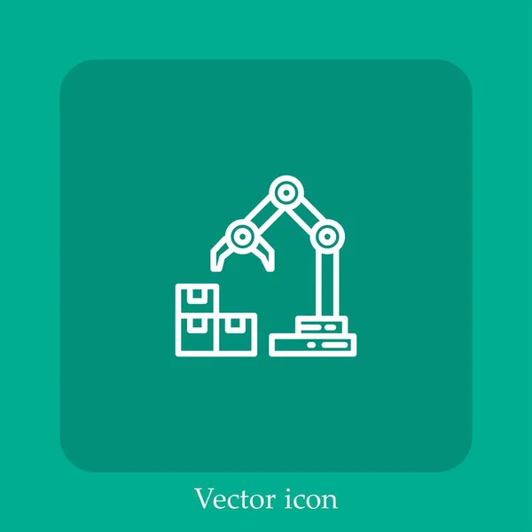 Роботизированная Иконка Вектора Руки — стоковый вектор
