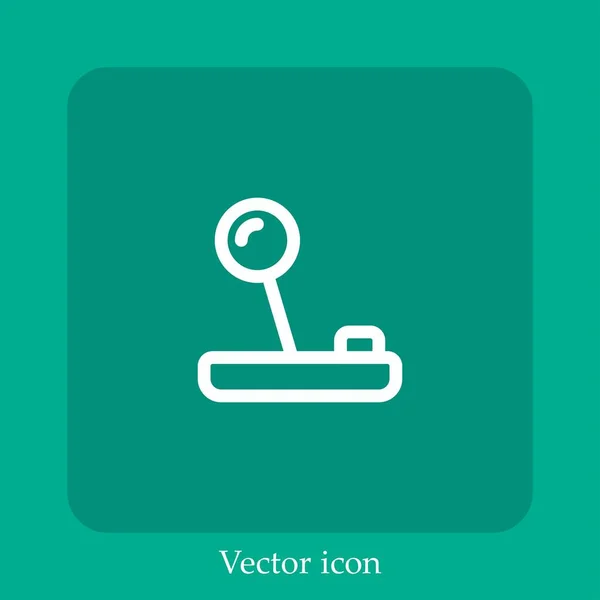 Видеоигра Контроллер Иконка Линейный Icon Line Редактируемым Штрихом — стоковый вектор