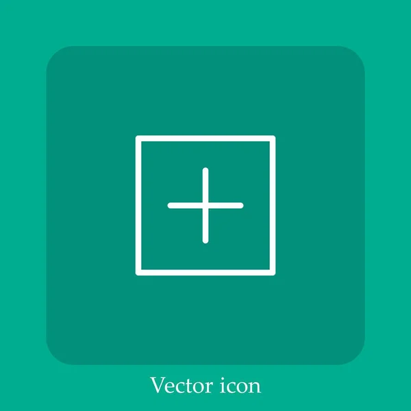 Плюс Векторная Иконка — стоковый вектор