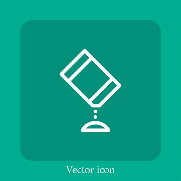 Pour Vector Icon Lineare Icon Line Mit Editierbarem Strich — Stockvektor