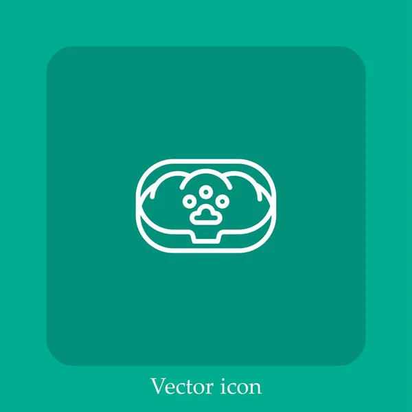 Векторная Иконка Кровати — стоковый вектор