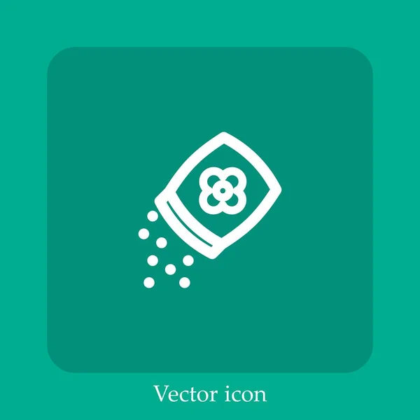 Graines Icône Vectorielle Icône Linéaire Ligne Avec Trait Modifiable — Image vectorielle