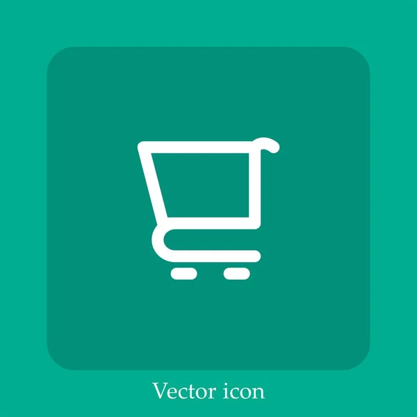 Shopping Cart Vector Icon — Stock Vector