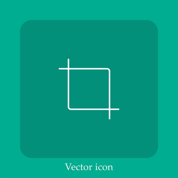 Icono Vector Cultivo Icon Line Lineal Con Carrera Editable — Vector de stock