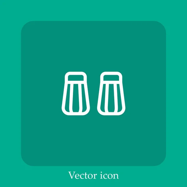 Gewürze Vektor Symbol Lineare Icon Line Mit Editierbarem Strich — Stockvektor