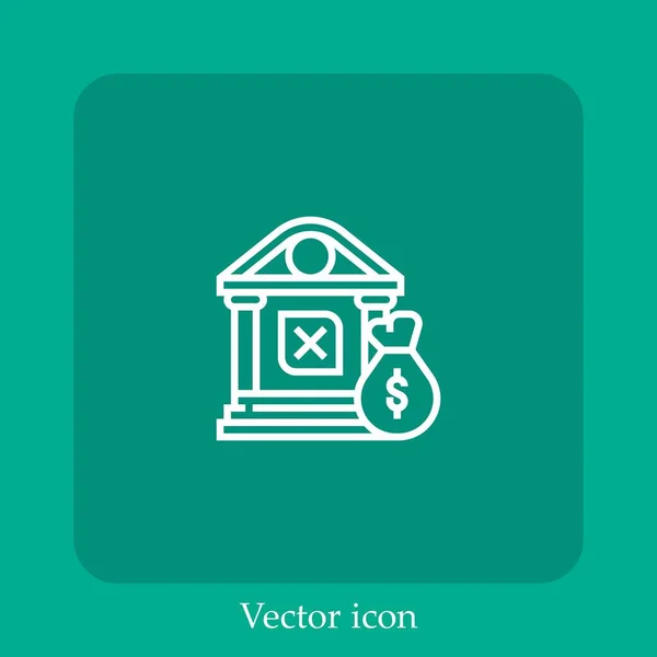 Npl Vektorsymbol Lineare Icon Line Mit Editierbarem Strich — Stockvektor