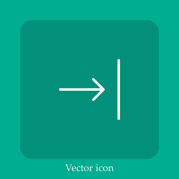 Stretch Vektor Symbol Lineare Icon Line Mit Editierbarem Strich — Stockvektor