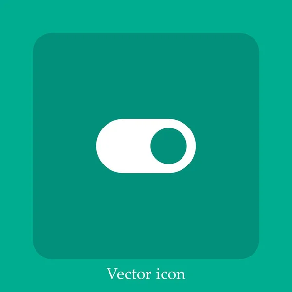 Schalter Vektorsymbol Lineare Icon Line Mit Editierbarem Strich — Stockvektor