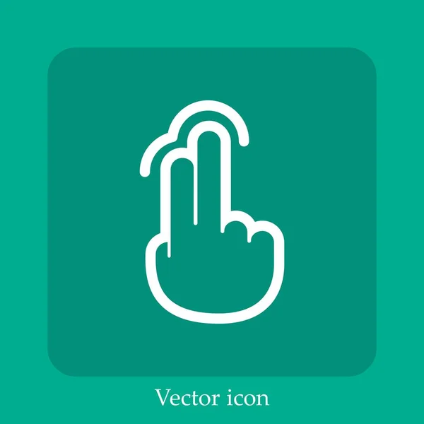 Ícone Vetor Torneira Linear Icon Line Com Curso Editável — Vetor de Stock