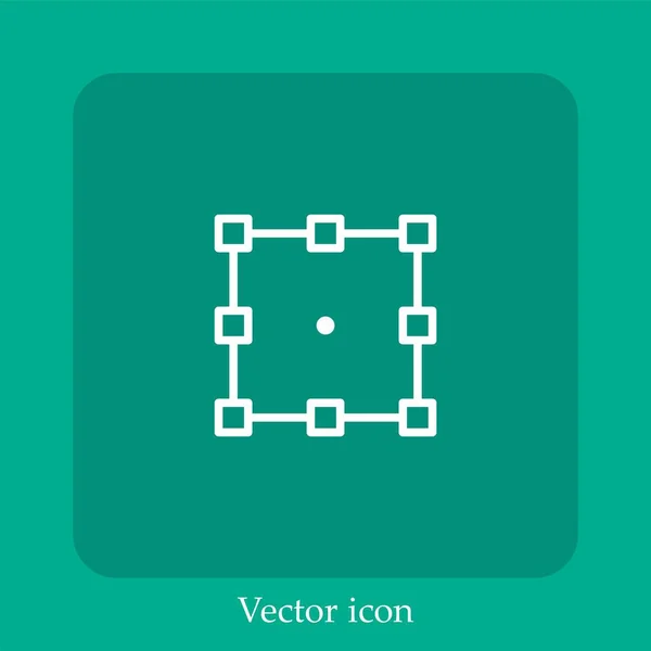 Transformar Ícone Vetor Caixa Linear Icon Line Com Curso Editável — Vetor de Stock