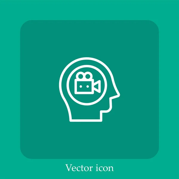 Ícone Vetor Player Vídeo —  Vetores de Stock