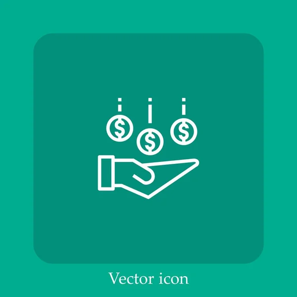 Vorteile Vektor Symbol Lineare Icon Line Mit Editierbarem Strich — Stockvektor