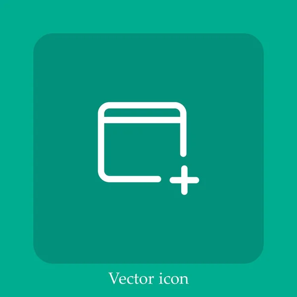 Internet Vector Icon Linear Icon Line Editable Stroke — Stock Vector