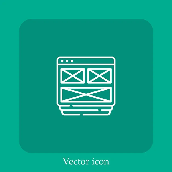 Векторная Иконка Макета — стоковый вектор