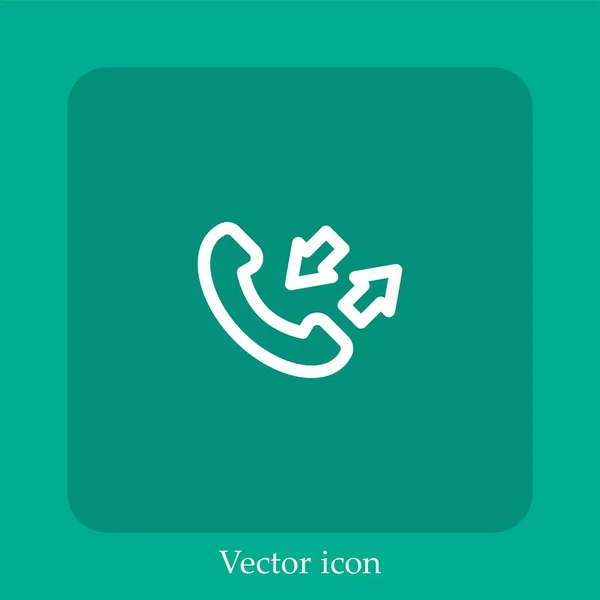 Conversation Vector Icon Linear Icon Line Editable Stroke — Stock Vector