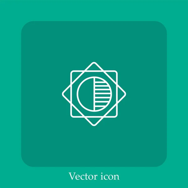 Полувекторная Иконка — стоковый вектор
