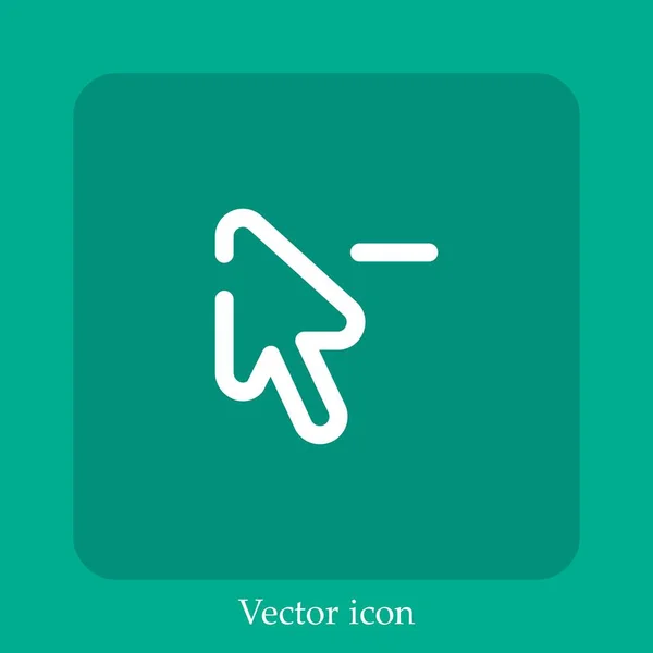 Vektor Symbol Entfernen Lineare Icon Line Mit Editierbarem Strich — Stockvektor