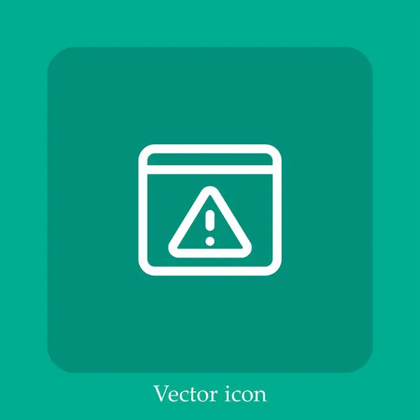 Aufmerksamkeit Vektor Symbol Lineare Icon Line Mit Editierbarem Strich — Stockvektor