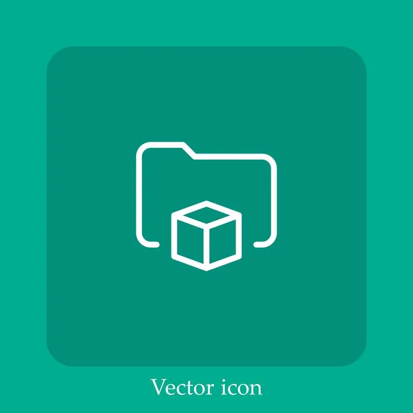 Иконка Вектора Папки — стоковый вектор