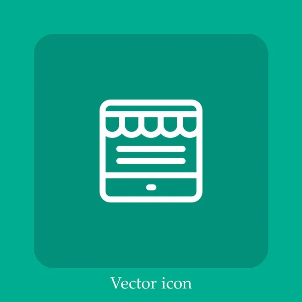 Векторная Иконка Айпада — стоковый вектор
