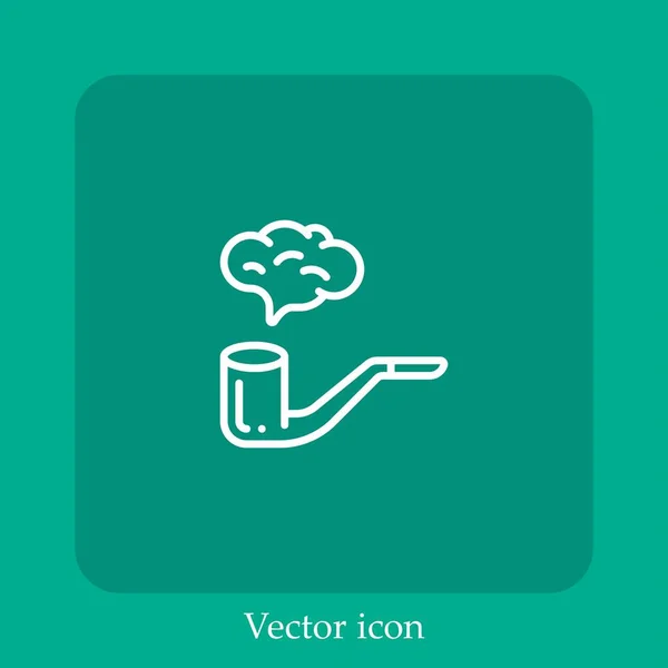 Rohrvektorsymbol Linear Icon Line Mit Editierbarem Strich — Stockvektor