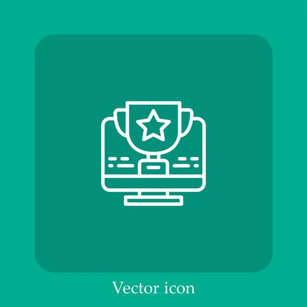 Reference Vector Icon Linear Icon Line Editable Stroke — стоковый вектор