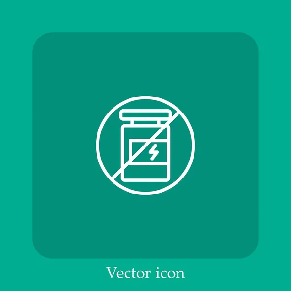 Pillen Vektor Symbol Lineare Icon Line Mit Editierbarem Strich — Stockvektor