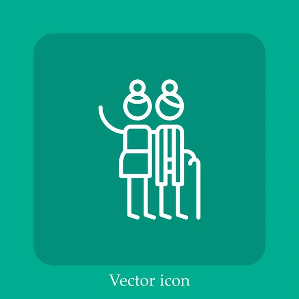 Güte Vektor Symbol Lineare Icon Line Mit Editierbarem Strich — Stockvektor