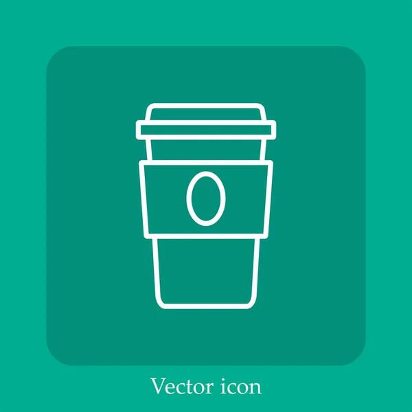 Icône Vectorielle Papier Icône Linéaire Ligne Avec Trait Modifiable — Image vectorielle