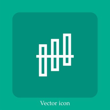 Grafik vektör doğrusal simgesi. Düzenlenebilir vuruş çizgisi