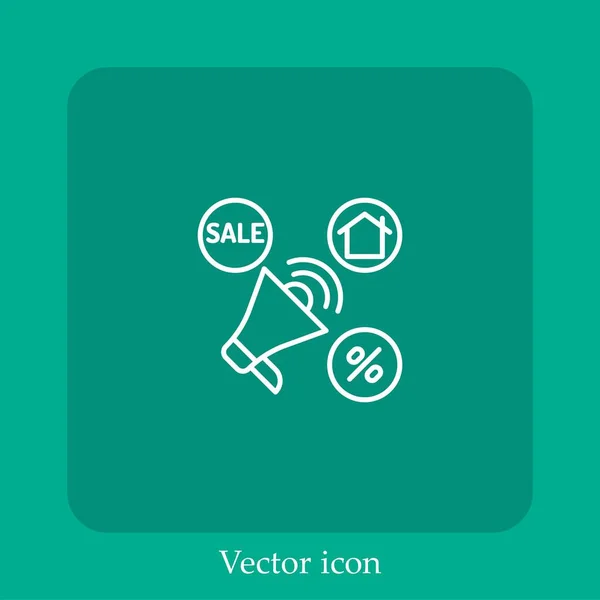 Иконка Рекламного Вектора — стоковый вектор