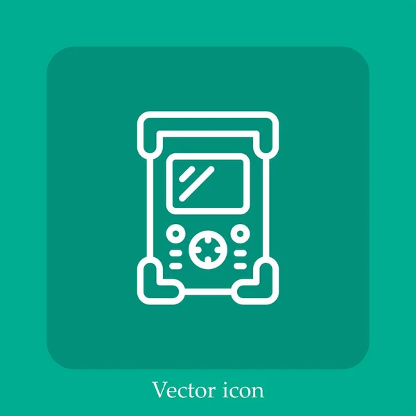 Ausrüstung Vektor Symbol Lineare Icon Line Mit Editierbarem Strich — Stockvektor