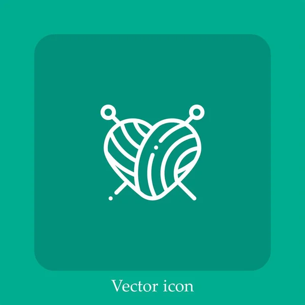 Векторная Иконка Вязания — стоковый вектор
