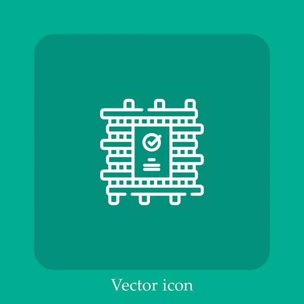 Тканевый Векторный Значок — стоковый вектор