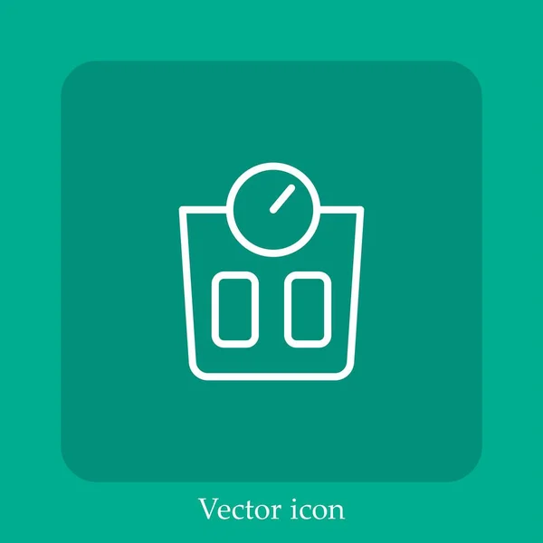 Skalierung Vektorsymbol Lineare Icon Line Mit Editierbarem Strich — Stockvektor