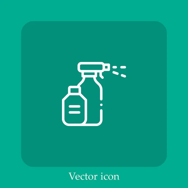 Ícone Vetor Spray Numb Linear Icon Line Com Curso Editável — Vetor de Stock