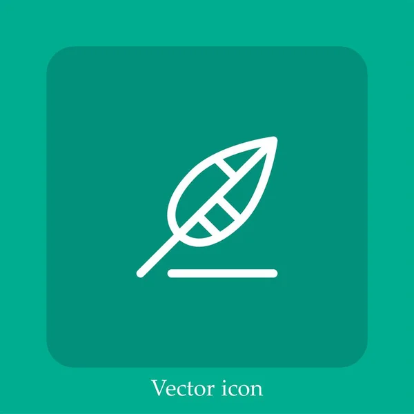 Write Vector Icon Linear Icon Line Editable Stroke — Stock Vector