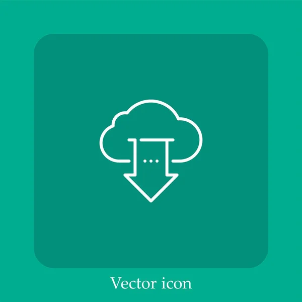 Vektor Symbol Linear Icon Line Mit Editierbarem Strich Herunterladen — Stockvektor