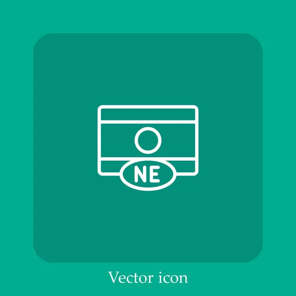 Нигер Векторная Иконка — стоковый вектор