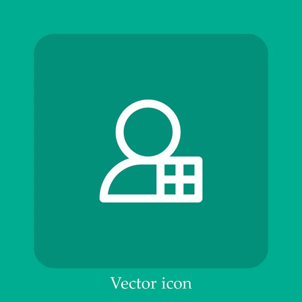 Kurier Vektor Symbol Lineare Icon Line Mit Editierbarem Strich — Stockvektor