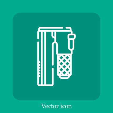 pantolon vektörü doğrusal simgesi. Düzenlenebilir vuruş çizgisi