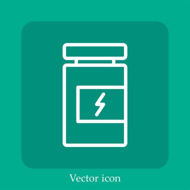 Proteinler vektör doğrusal simgesi. Düzenlenebilir vuruş çizgisi