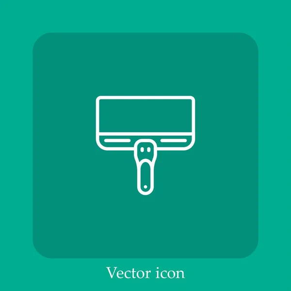 Scraper Vector Icon Linear Icon Line Editable Stroke — Stock Vector