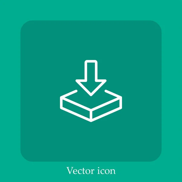 Vektor Symbol Linear Icon Line Mit Editierbarem Strich Herunterladen — Stockvektor