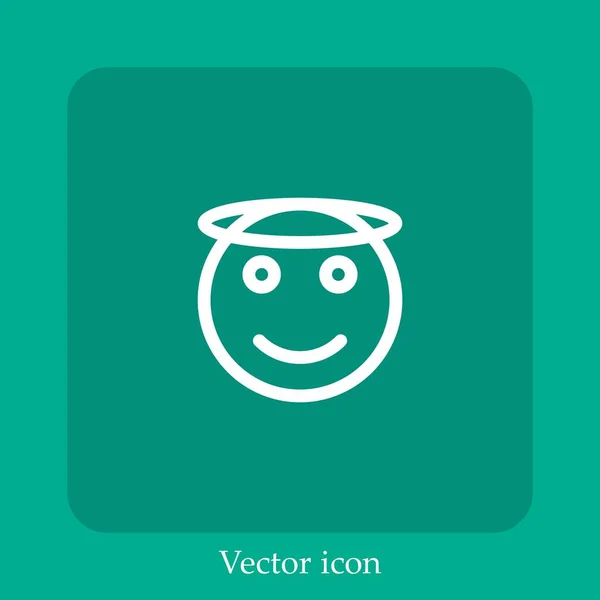 Engel Vektor Symbol Lineare Icon Line Mit Editierbarem Strich — Stockvektor
