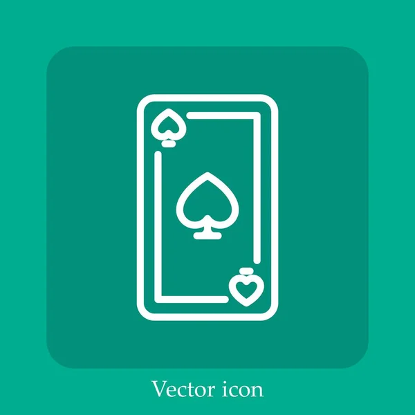 Pik Vektor Symbol Lineare Icon Line Mit Editierbarem Strich — Stockvektor