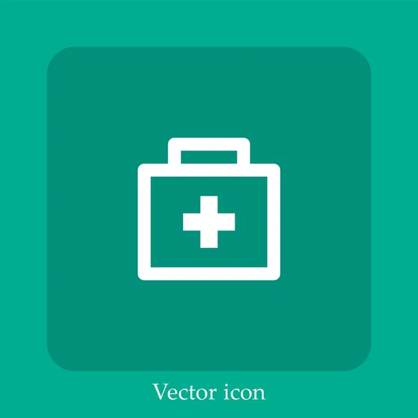 Icono Del Vector Kit Primeros Auxilios — Archivo Imágenes Vectoriales