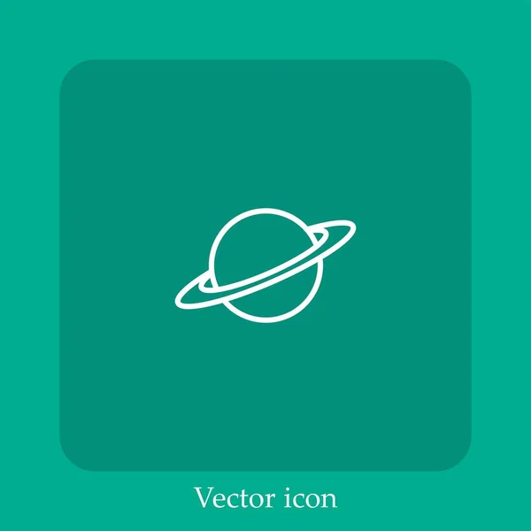 Icono Del Vector Tabla Arte Icon Line Lineal Con Carrera — Vector de stock