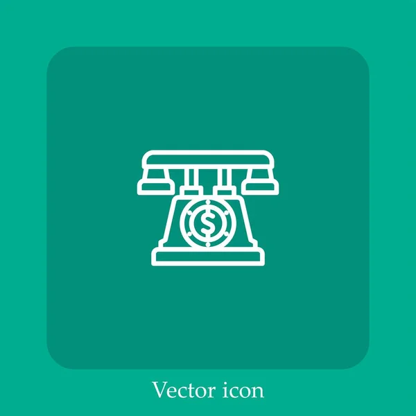 Berater Vektor Symbol Lineare Icon Line Mit Editierbarem Strich — Stockvektor