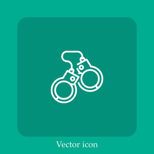 Векторная Иконка Наручниках — стоковый вектор
